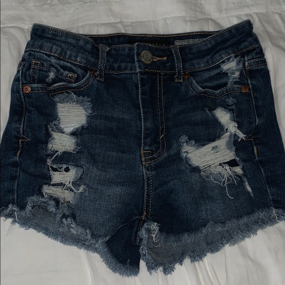 Aeropostale shorts, high wasted shorty, holes